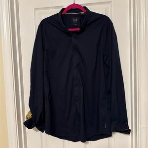 Armani Exchange Black Button-Up Shirt